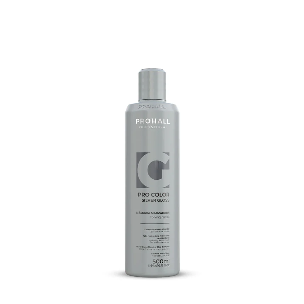 Máscara Matizadora Prohall Pro Color Silver Gloss 500ml
