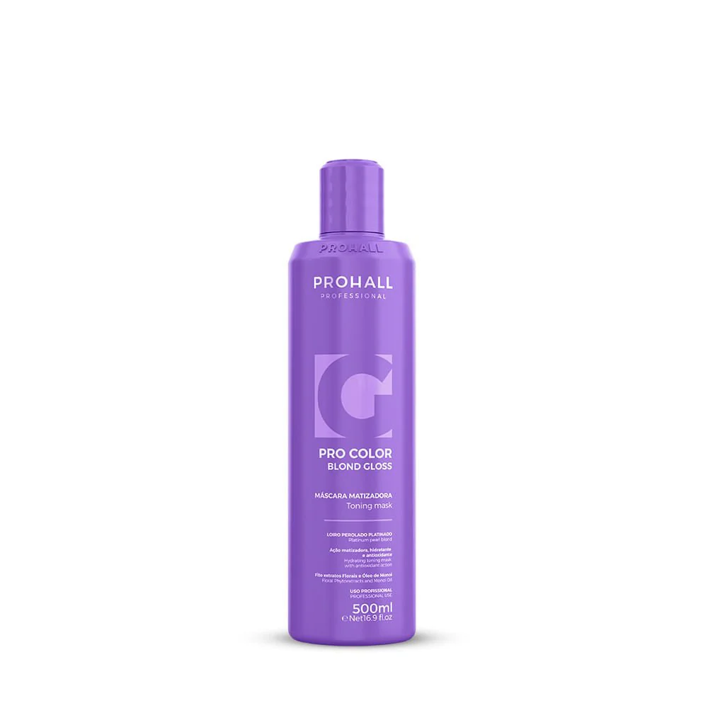 Máscara Matizadora Prohall Pro Color Blond Gloss 500ml