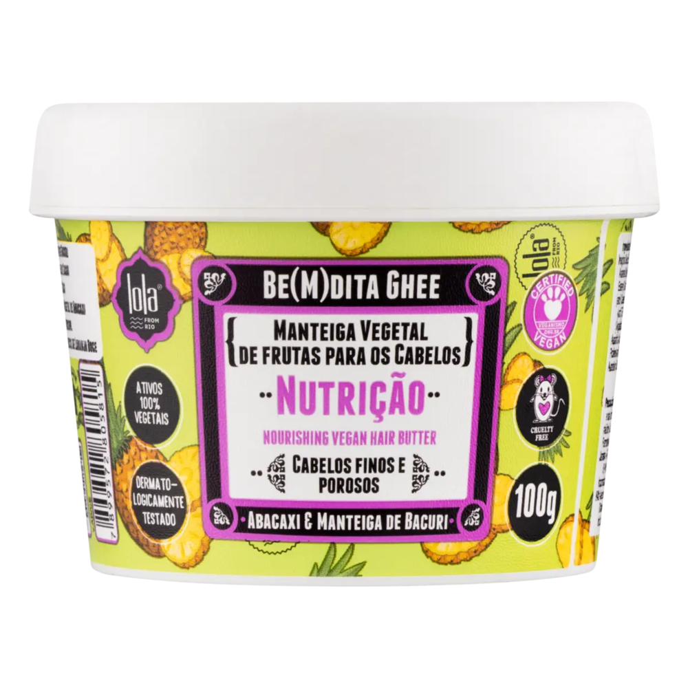Manteiga Vegetal Capilar Lola BemDita Ghee Abacaxi e Manteiga de Bacuri 100g