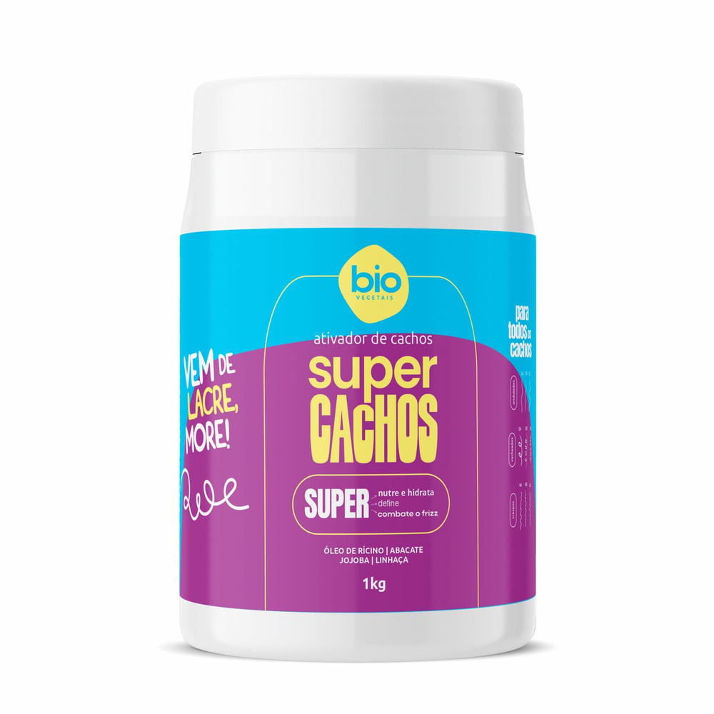 Ativador de Cachos Trihair Bio Vegetais Super Cachos 1kg