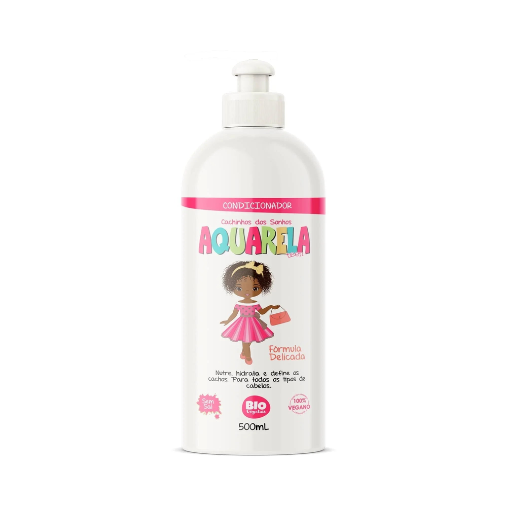 Condicionador Trihair Bio Vegetais Aquarela Teen Cachinhos 500ml
