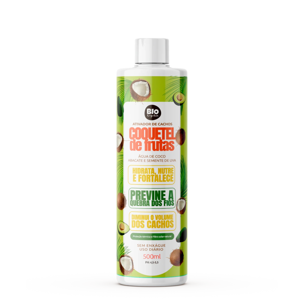 Ativador de Cachos Trihair Bio Vegetais Coquetel Abacate e Uva 500ml