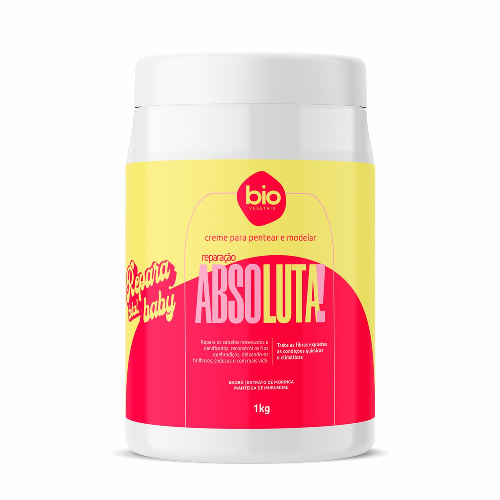 Creme de Pentear Trihair Bio Vegetais Absoluta Reparação Absoluta 500ml