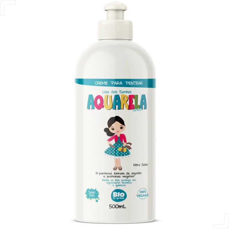 Creme de Pentear Trihair Bio Vegetais Aquarela Teen 500ml