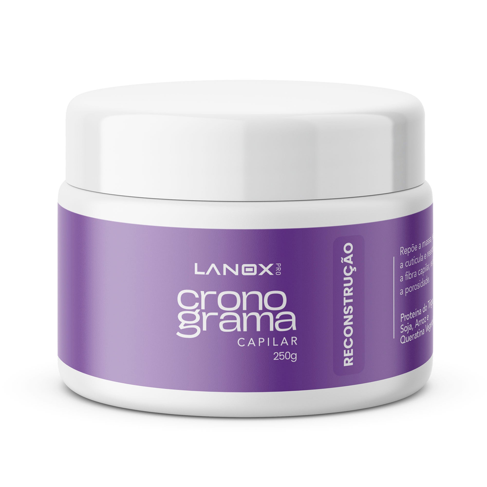 Máscara Trihair Lanox Crono Capilar Reconstrução 250g