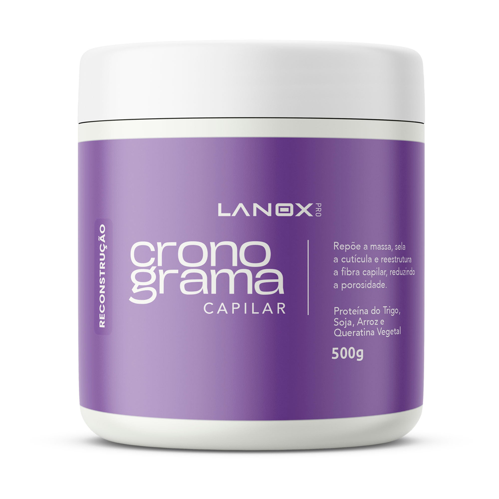 Máscara Trihair Lanox Crono Capilar Reconstrução 500g