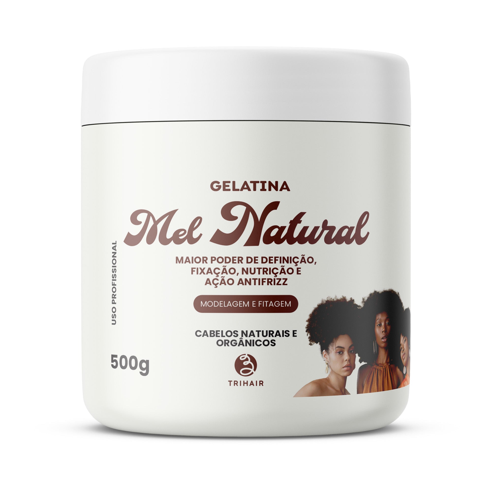 Gelatina Trihair Mel Natural Natural 500g