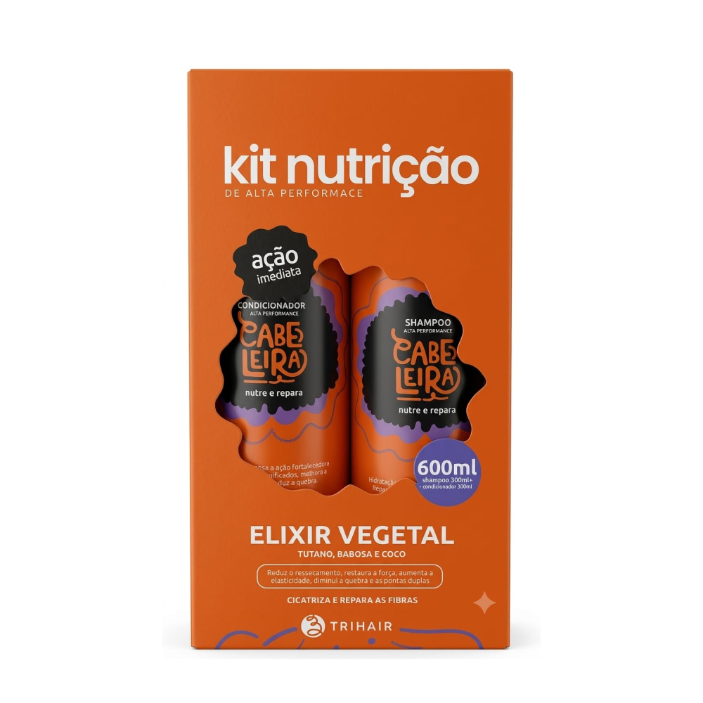 Kit Trihair Cabeleira ml Shampoo + Condicionador 2 de 600ml