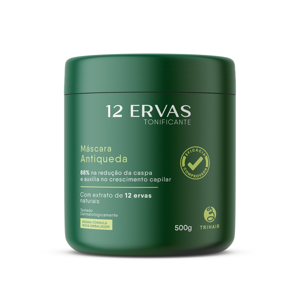 Máscara Trihair 12 Ervas Tonificante Tonificante 500g