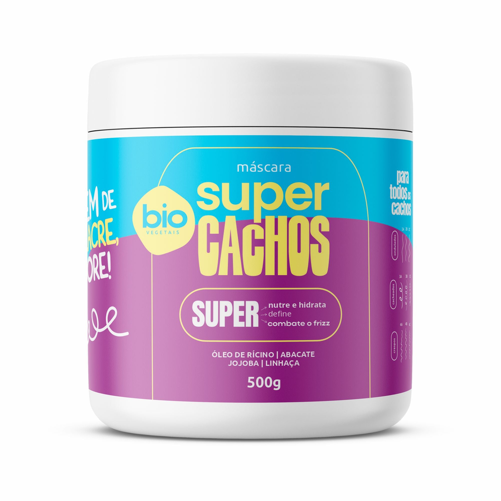 Máscara Trihair Bio Vegetais Super Cachos Potencializa 500g