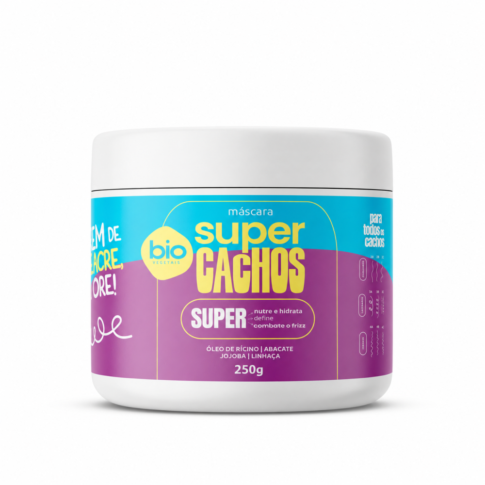 Máscara Trihair Bio Vegetais Super Cachos Potencializa 250g