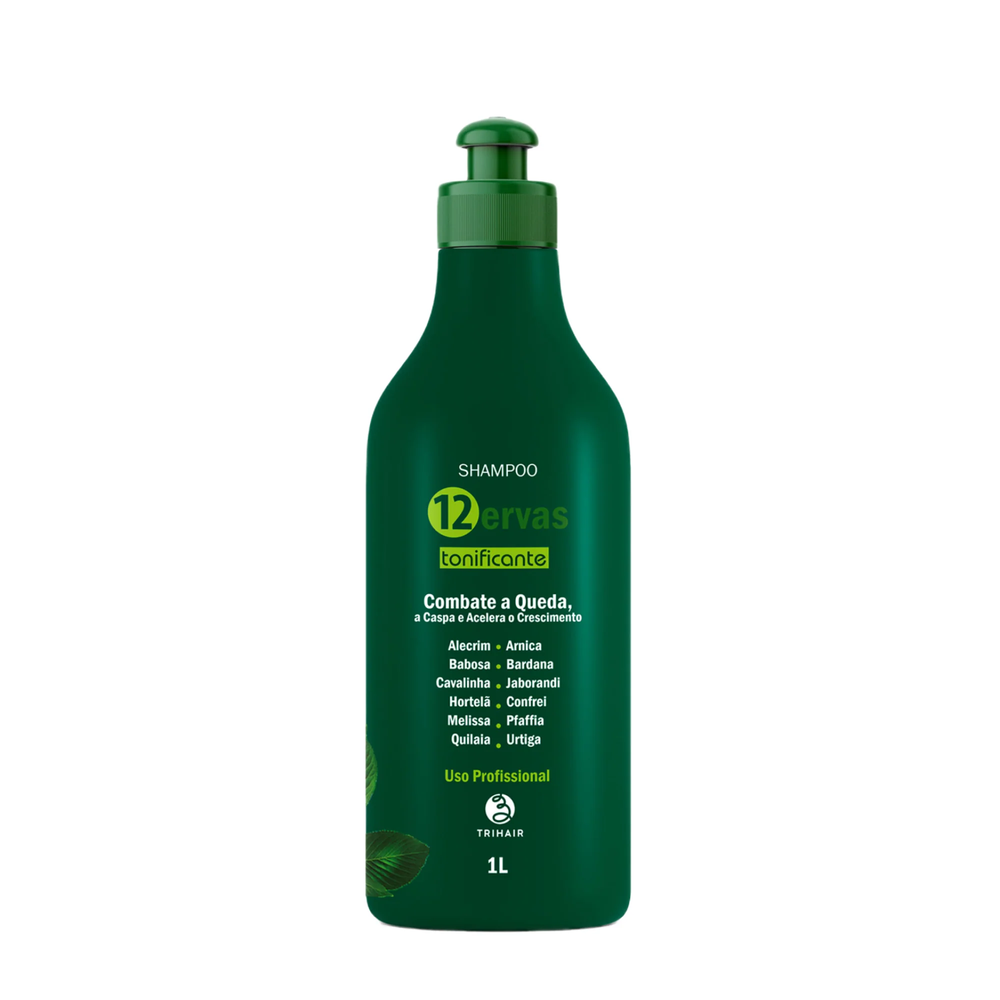 Shampoo Trihair 12 Ervas Tonificante Tonificante 1L