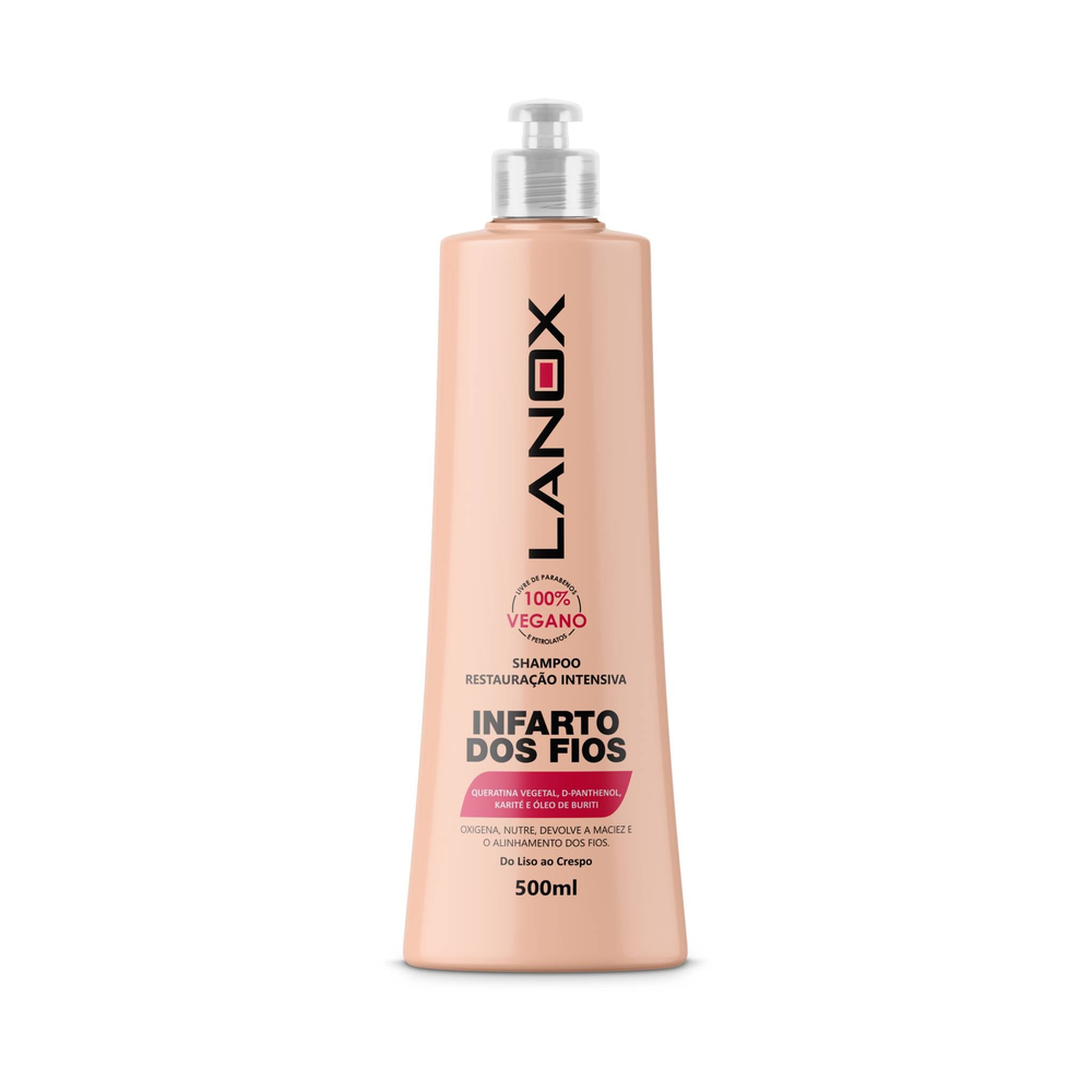 Shampoo Trihair Lanox Infarto dos Fios 500ml