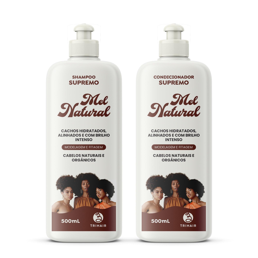Kit Trihair Mel Natural L Shampoo + Condicionador 2 de 1L