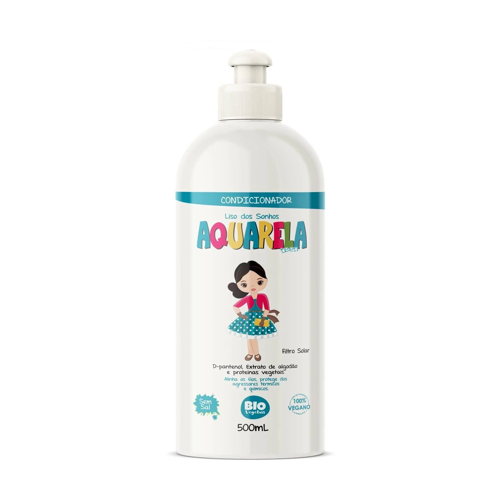 Condicionador Trihair Bio Vegetais Aquarela Teen Liso dos Sonhos 500ml