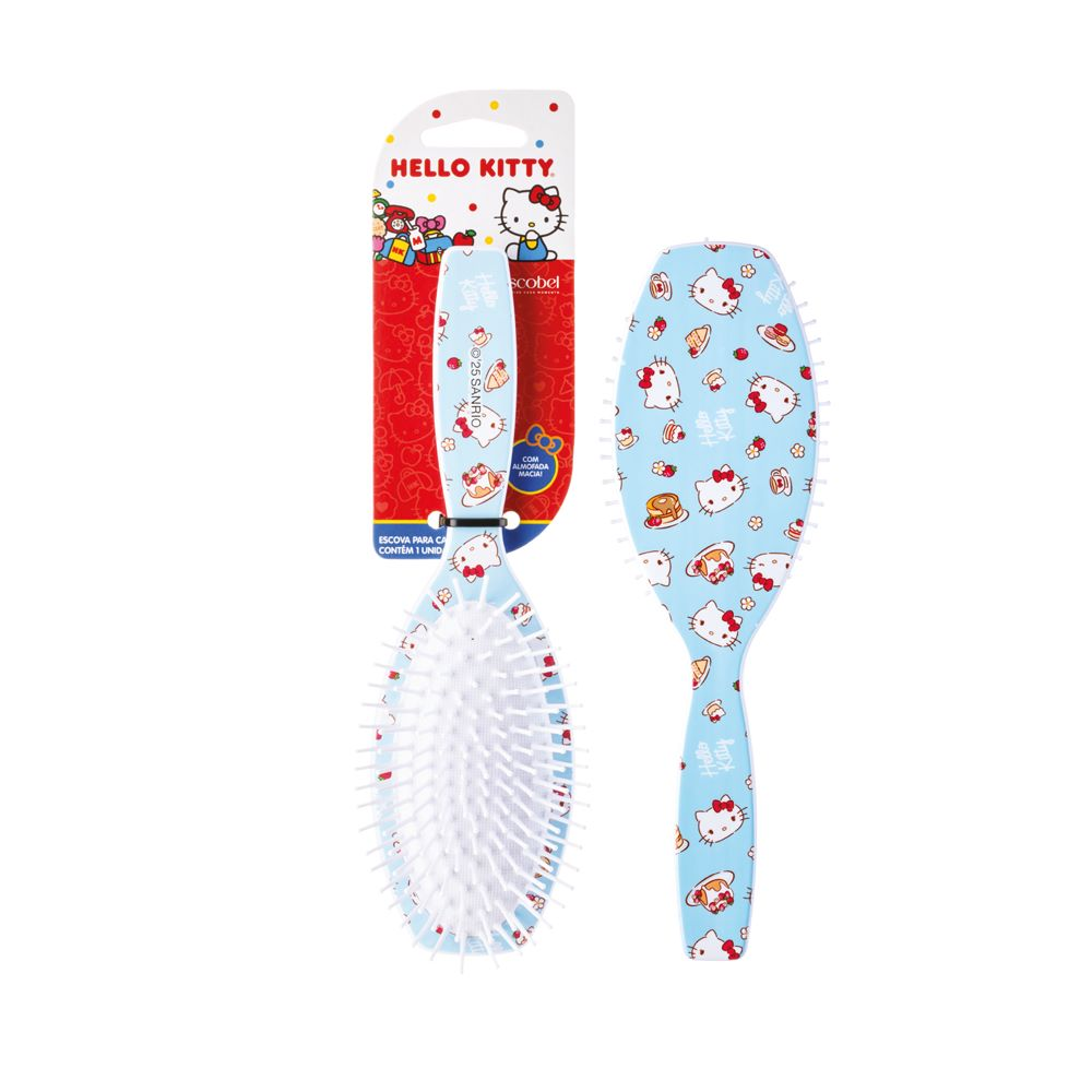 Escova Oval Escobel Hello Kitty Picnic no Parque