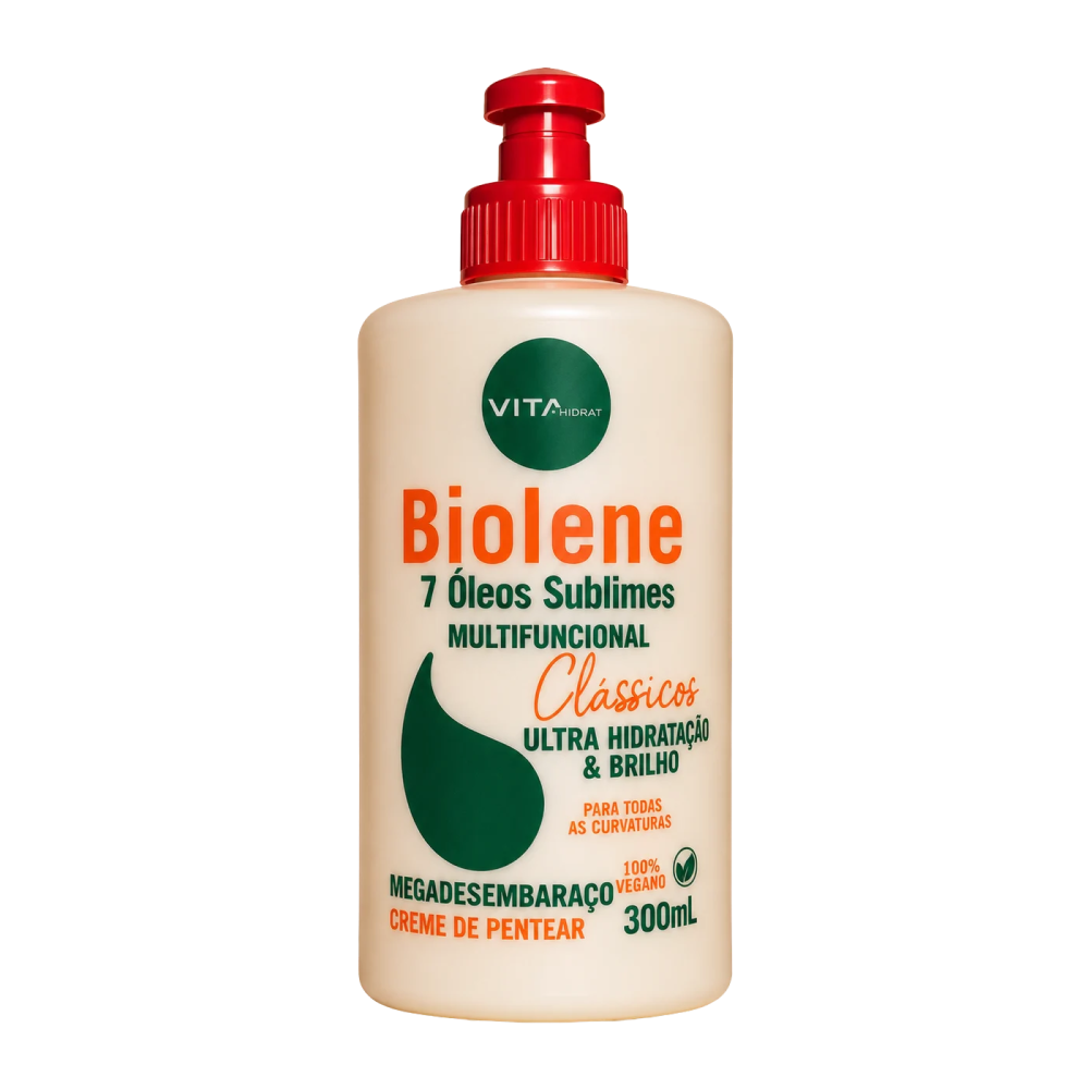 Creme para Pentear Biolene Vitahidrat 7 Óleos Sublimes 300ml