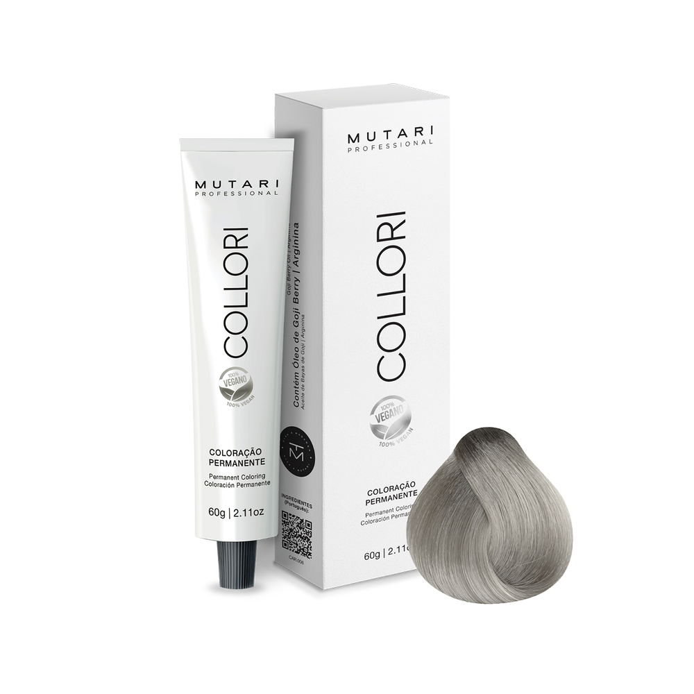 Coloração Mutari Collori Louro Ultra Claro Cinza Intenso 60g Ref. 12.11