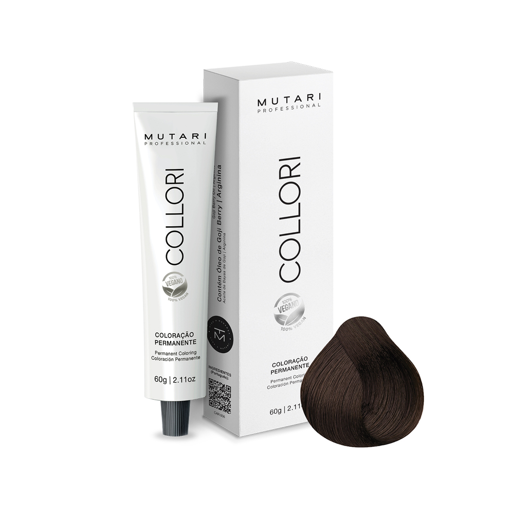 Coloração Mutari Collori Castanho Claro Marrom 60g Ref. 5.7
