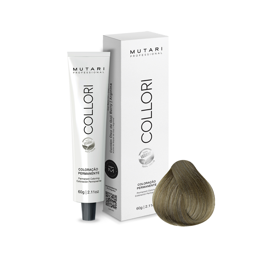Coloração Mutari Collori Louro Claro Cinza 60g Ref. 8.1