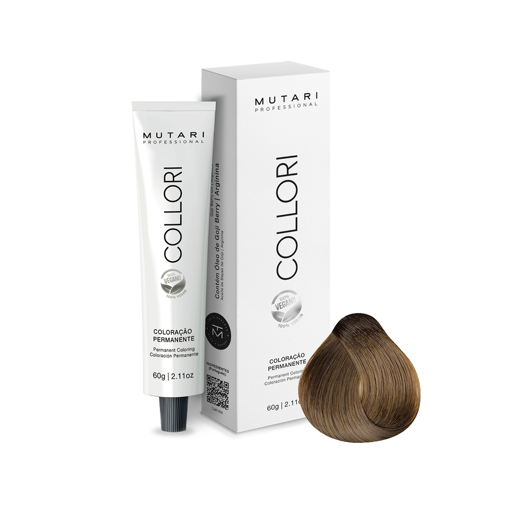 Coloração Mutari Collori Louro Claro Cinza Dourado 60g Ref. 8.13