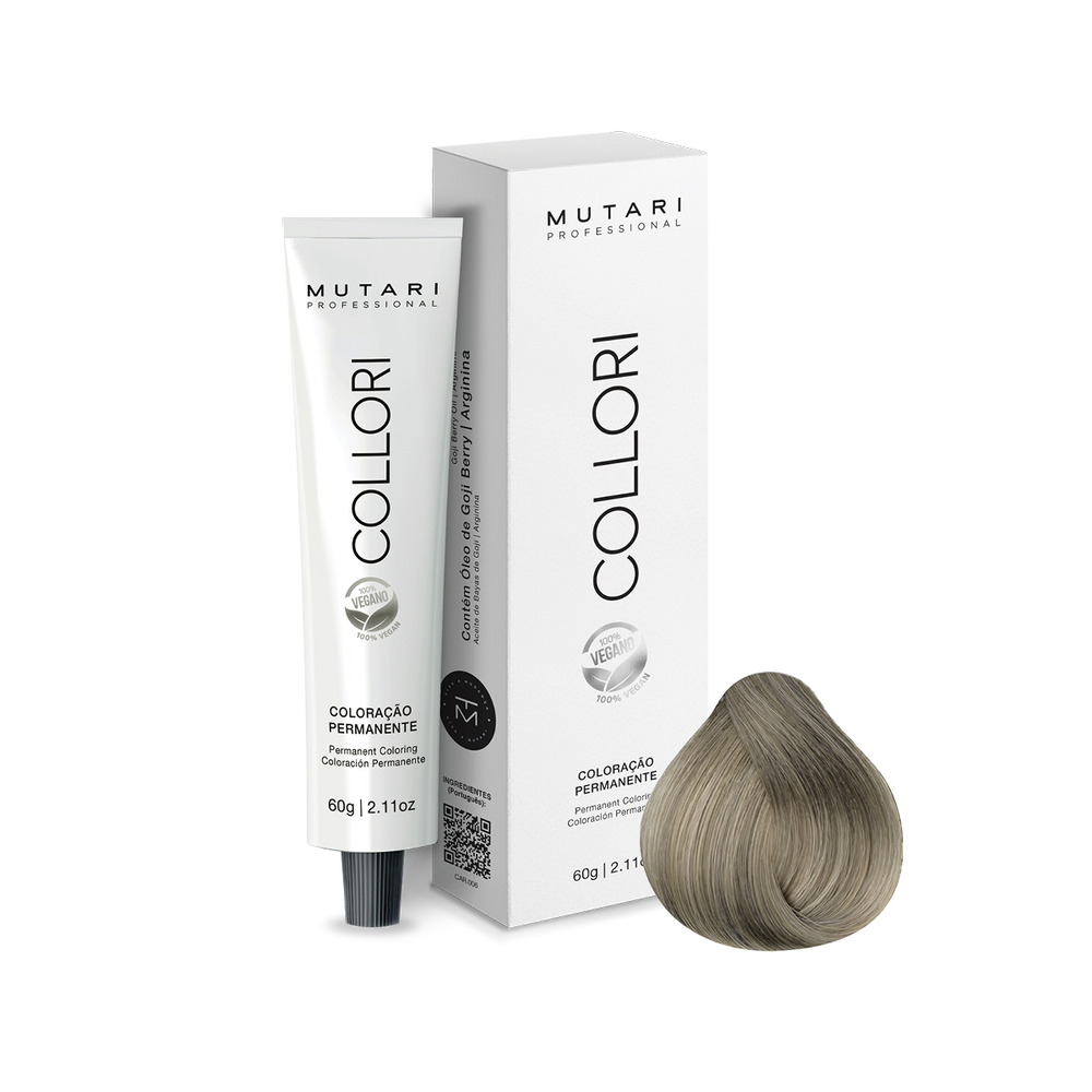 Coloração Mutari Collori Louro Muito Claro Cinza 60g Ref. 9.1