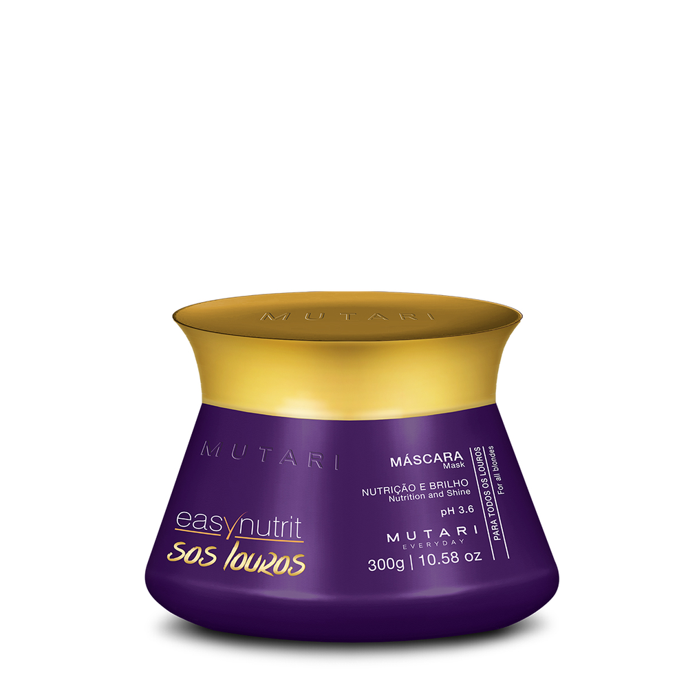 Máscara Mutari S.O.S Louros Every Day Força e Brilho 300g