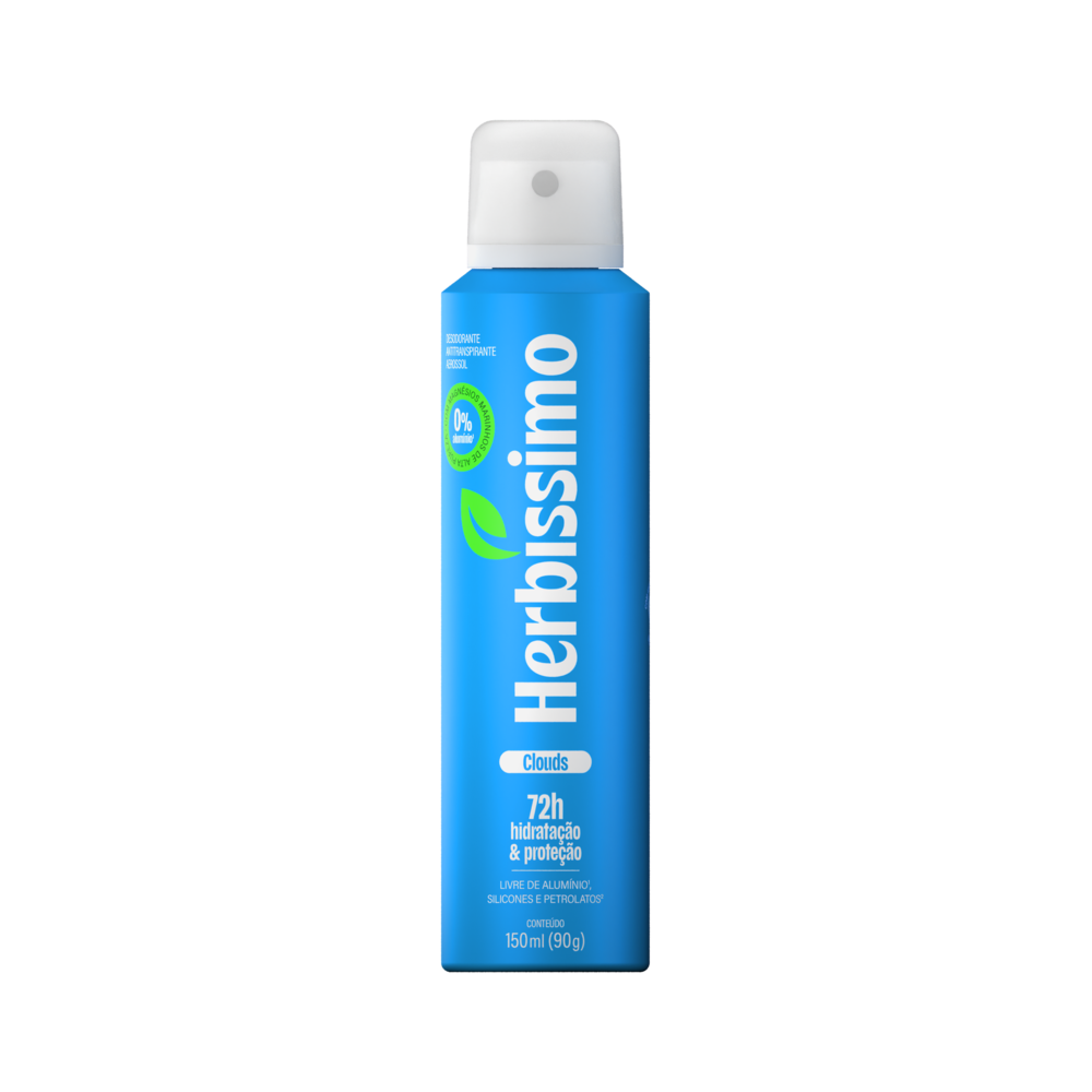 Desodorante Aerosol Dana Herbíssimo Zero Alumínio Clouds 150ml