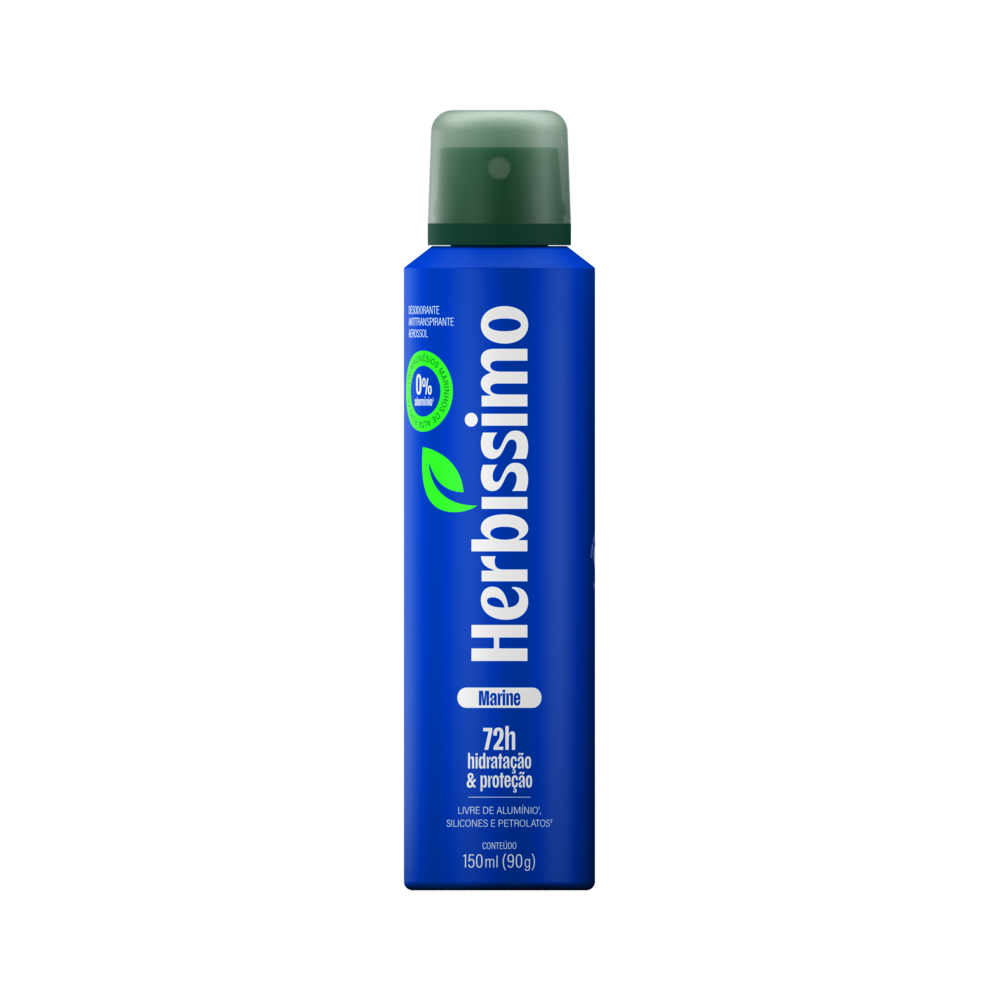 Desodorante Aerosol Dana Herbíssimo Zero Alumínio Marine 150ml