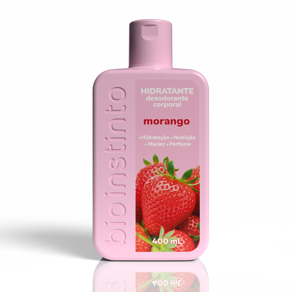 Hidratante Corporal Bio Instinto Morango 400ml