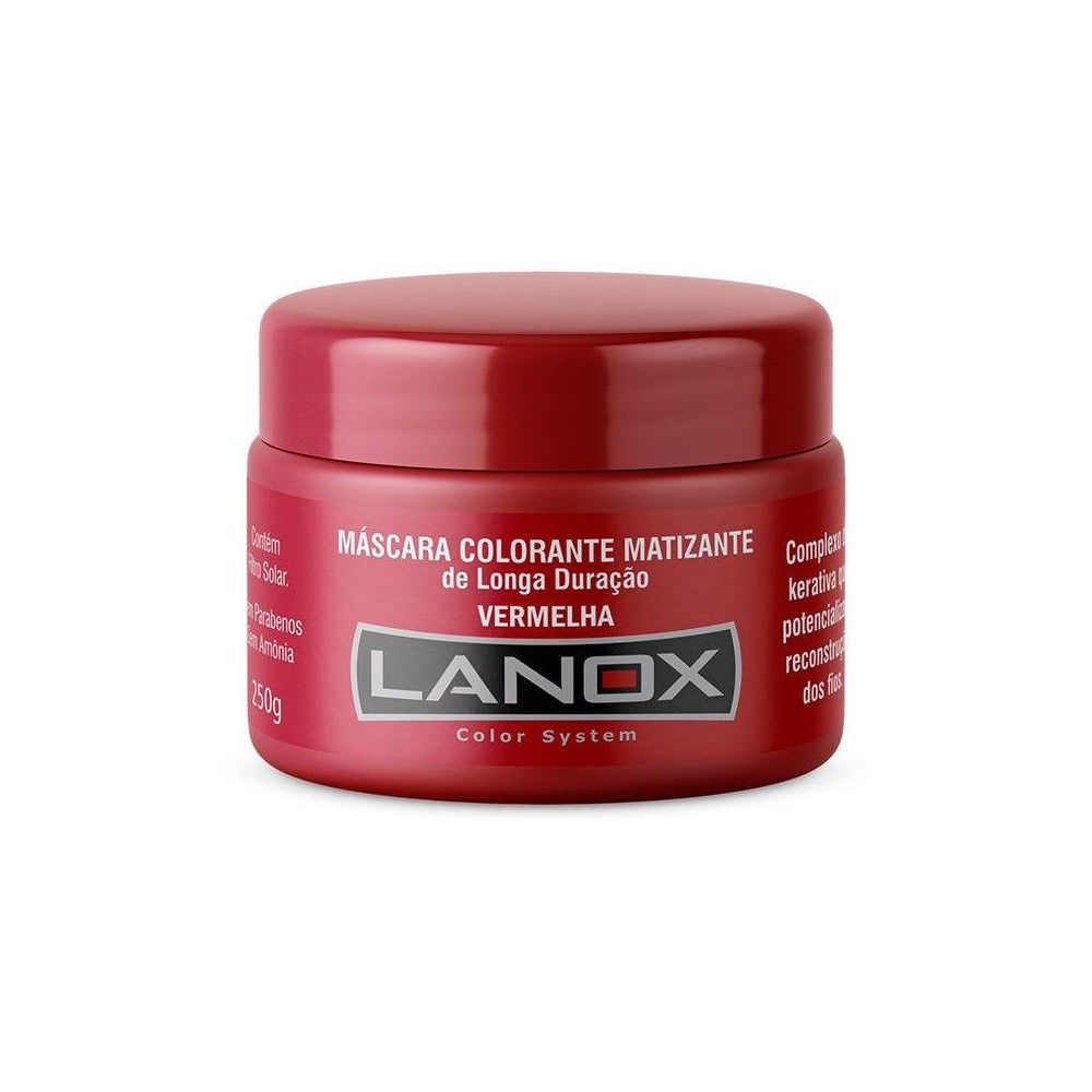 Máscara Trihair Color System Vermelha 250g