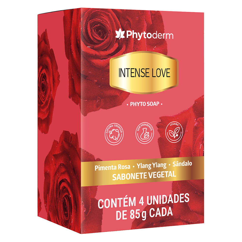 Kit Phytoderm Soap Intense Love Com 4 Unidades de 85g