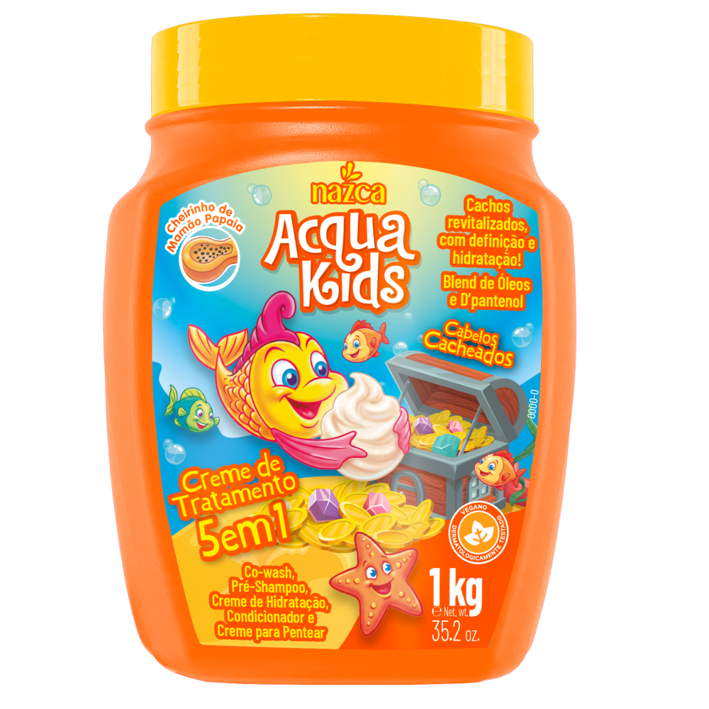 Creme de Hidratação Nazca Acqua Kids Cachos 1kg