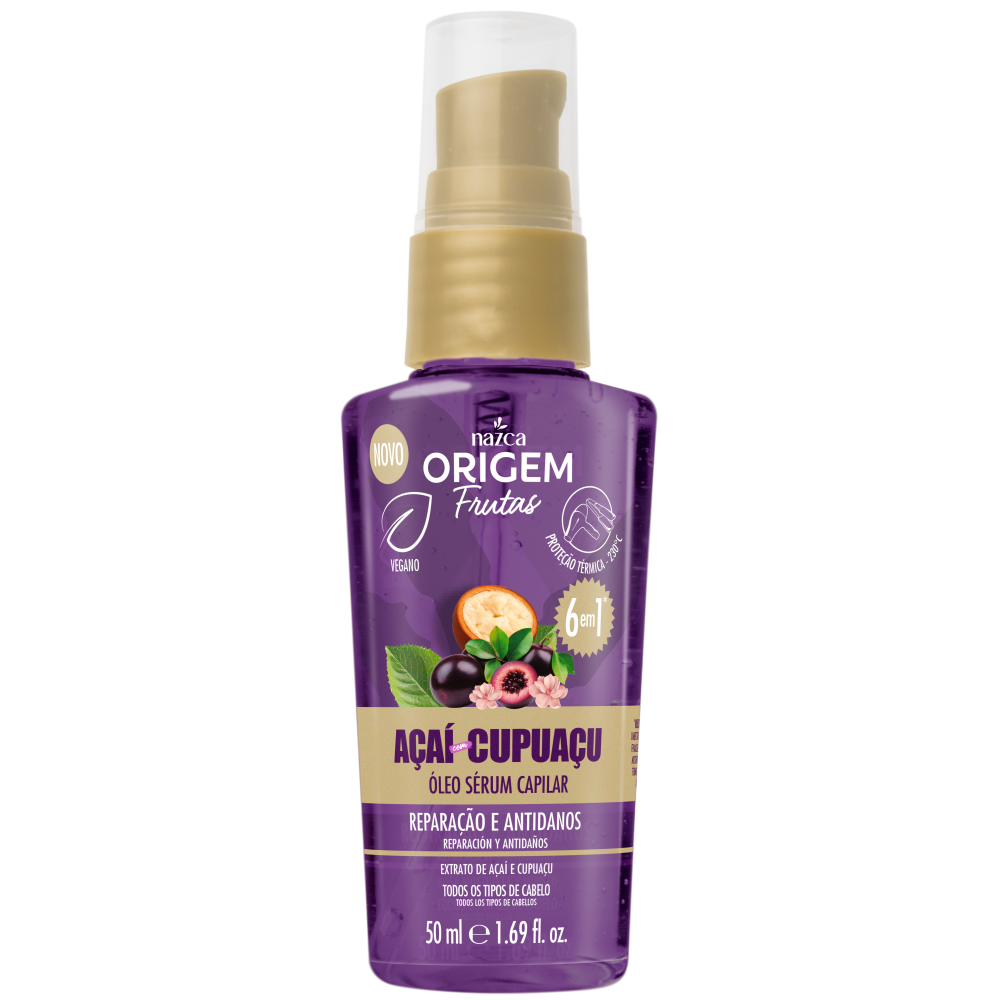 Óleo Capilar Nazca Frutas Açaí e Cupuaçu 50ml
