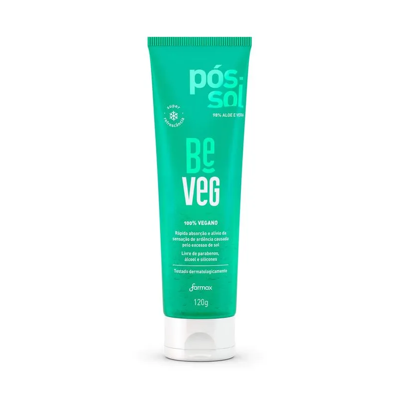 Gel Pós-Sol Farmax Sunless 98% Aloe Vera BeVeg 120g