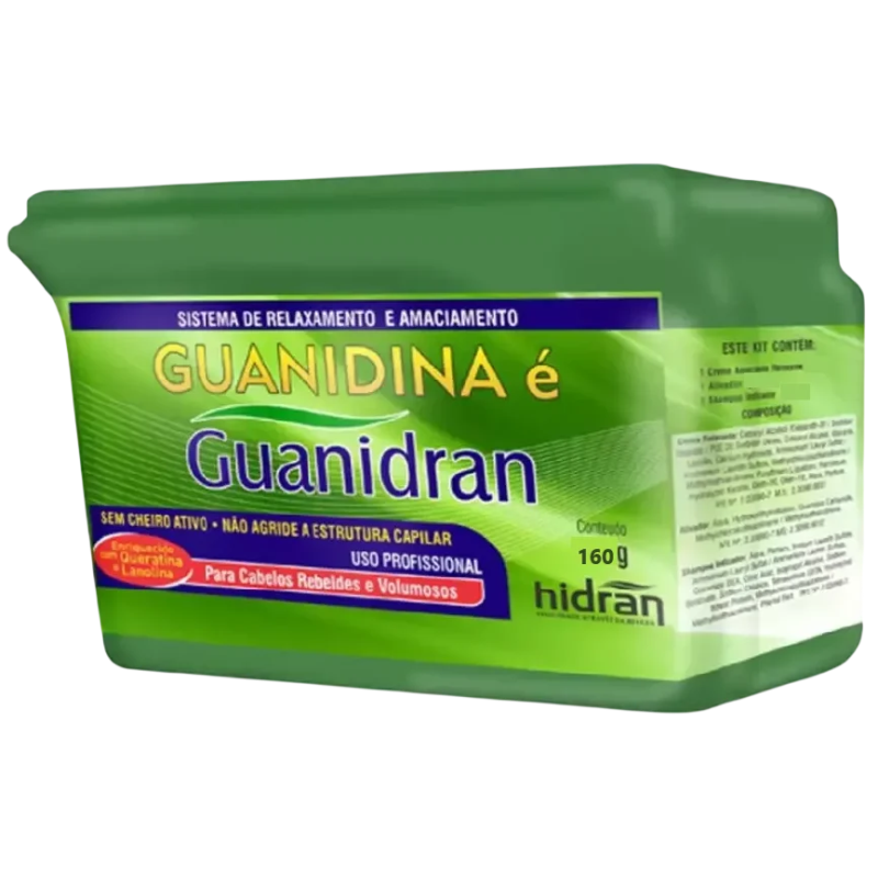 Relaxamento e Alisamento Capilar Hidran Guanidina Da Fonte Tradicional 160g