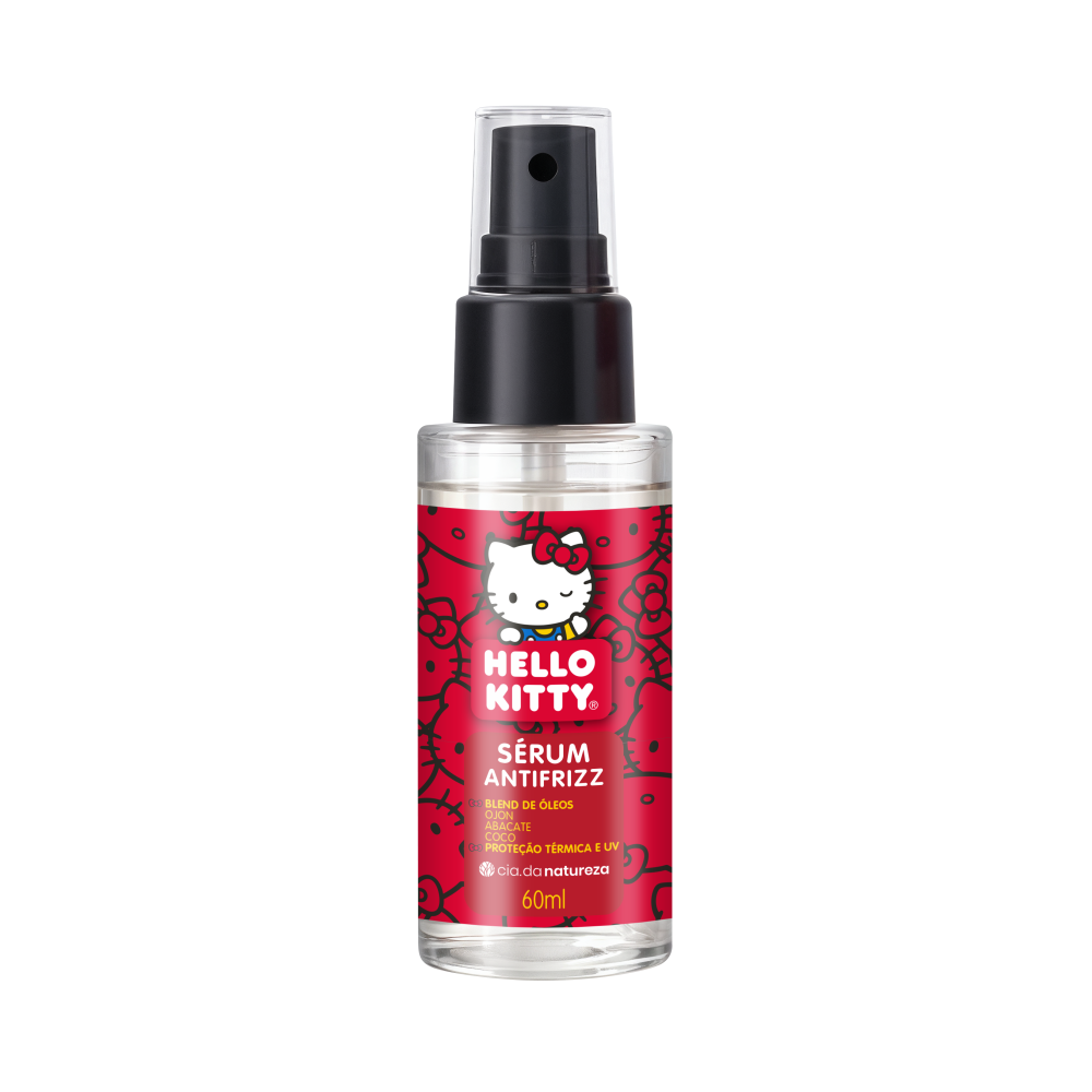 Sérum Capilar Hello Kitty Cia Da Natureza 60ml Antifrizz