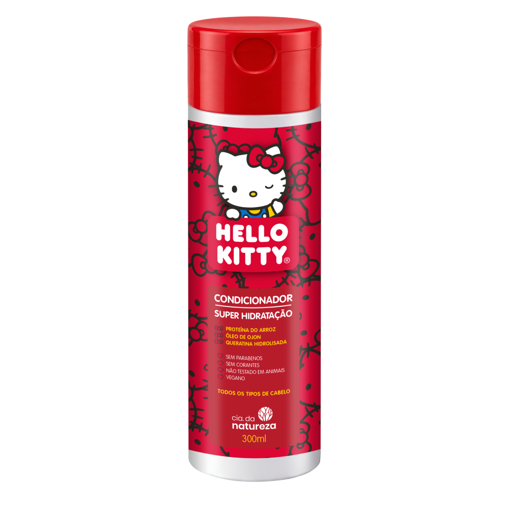 Condicionador Hello Kitty Cia Da Natureza 300ml Super Hidratação