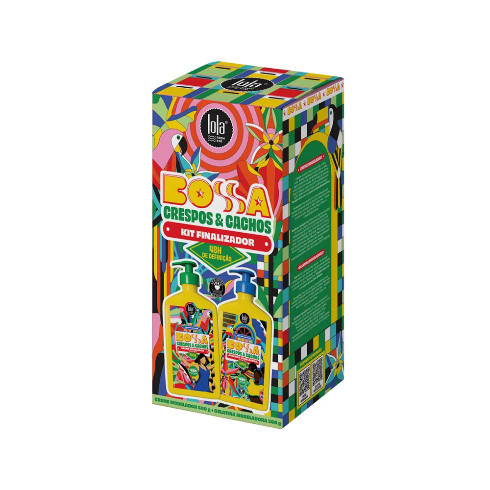Kit Bossa Lola Creme de Pentear + Gelatina 500g + 500g