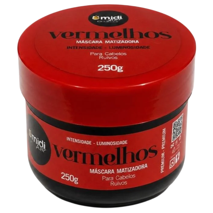 Máscara Premium Umidi Hair 250g Matizadora Vermelhos