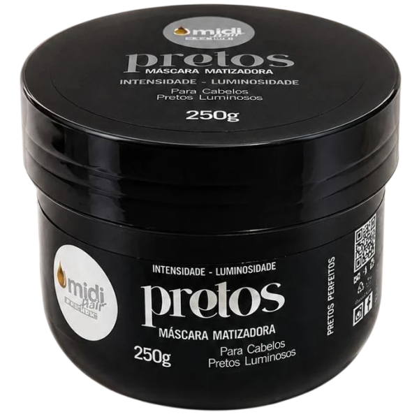 Máscara Premium Umidi Hair 250g Matizadora Pretos