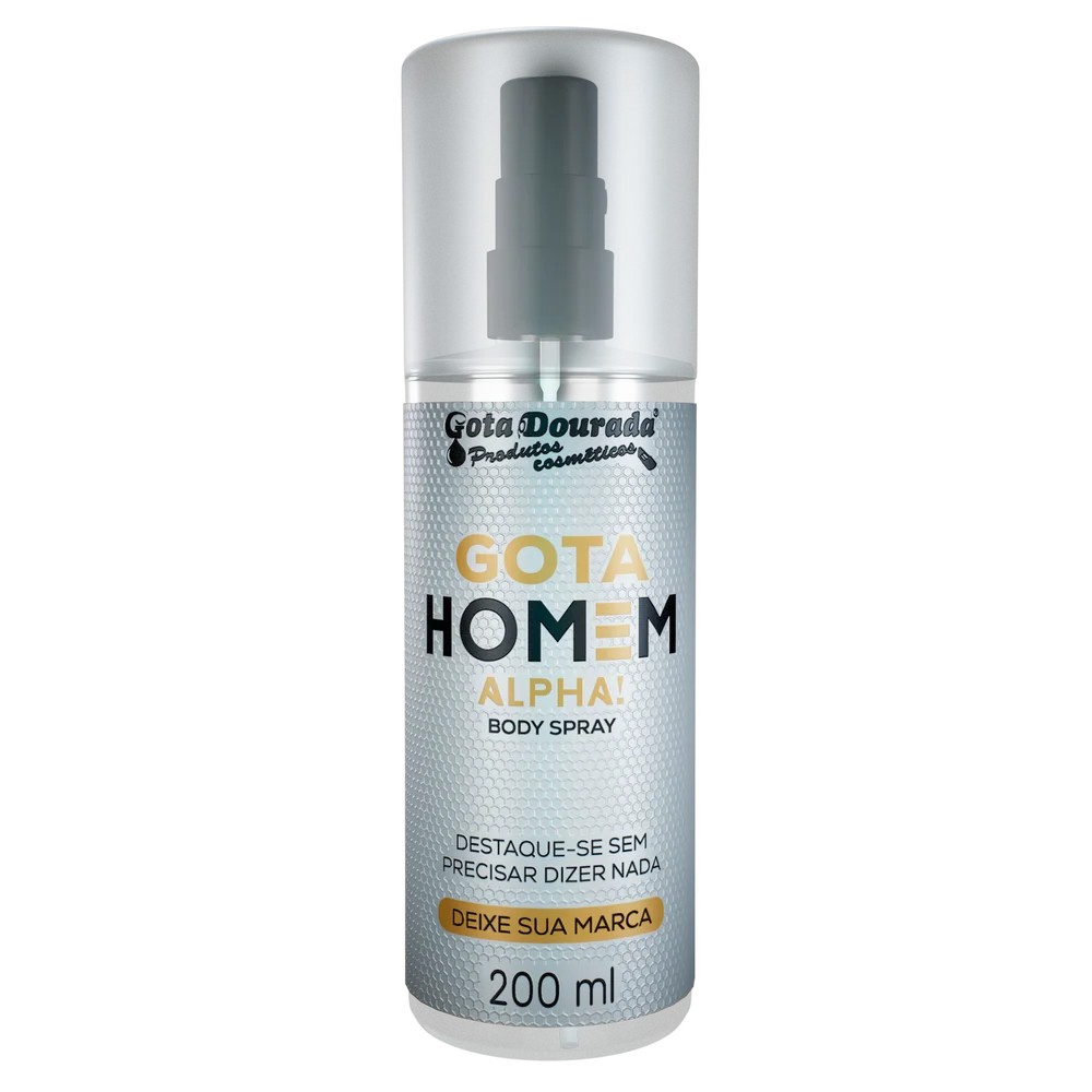 Body Splash Gota Dourada 200ml Homem Alpha