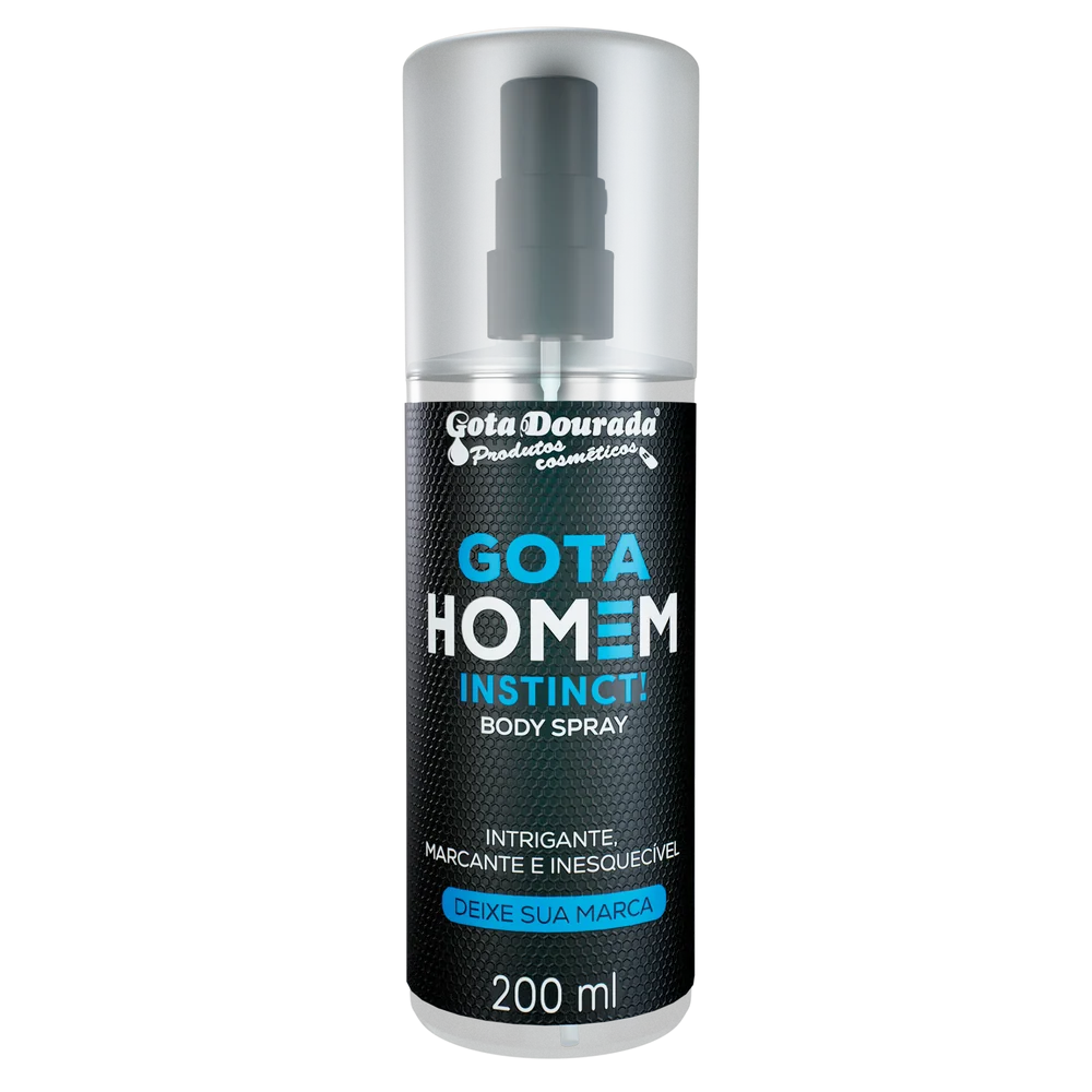 Body Splash Gota Dourada 200ml Homem Instinct