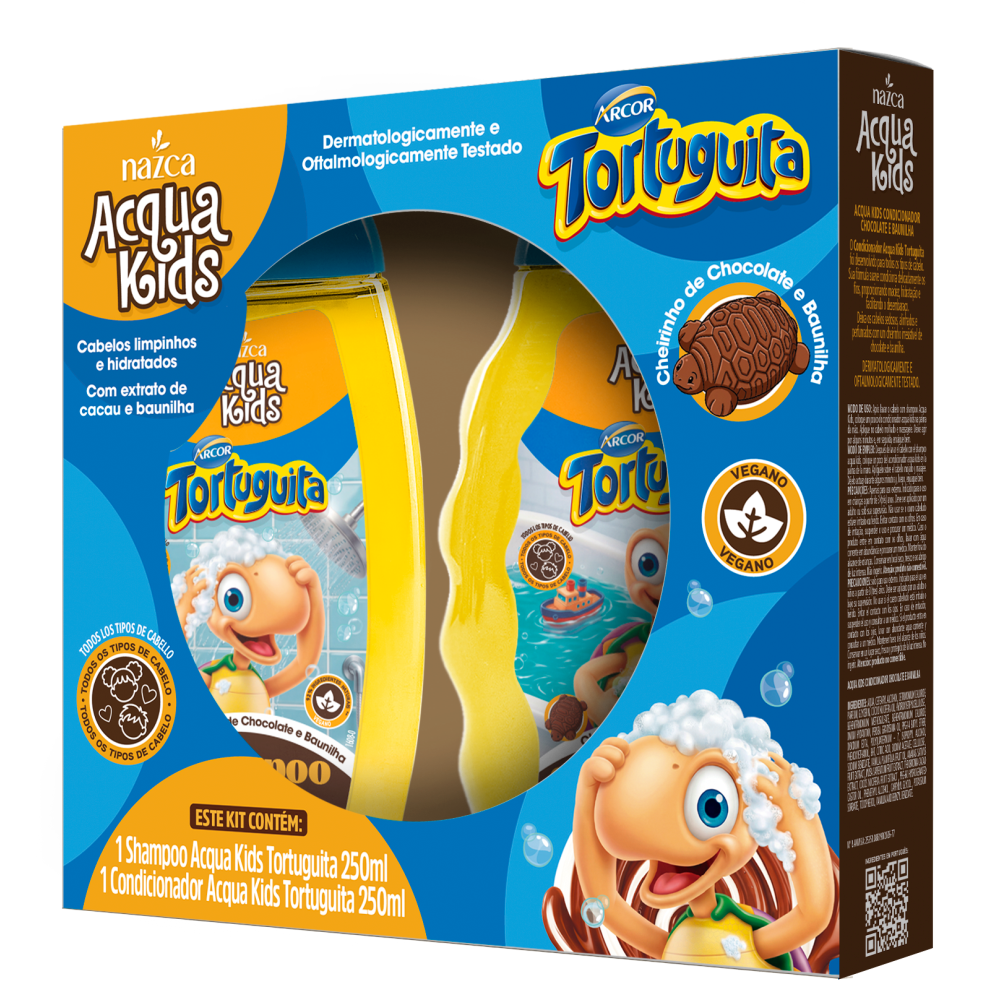 Kit Acqua Kids Nazca 250ml + 250ml Tortuguita