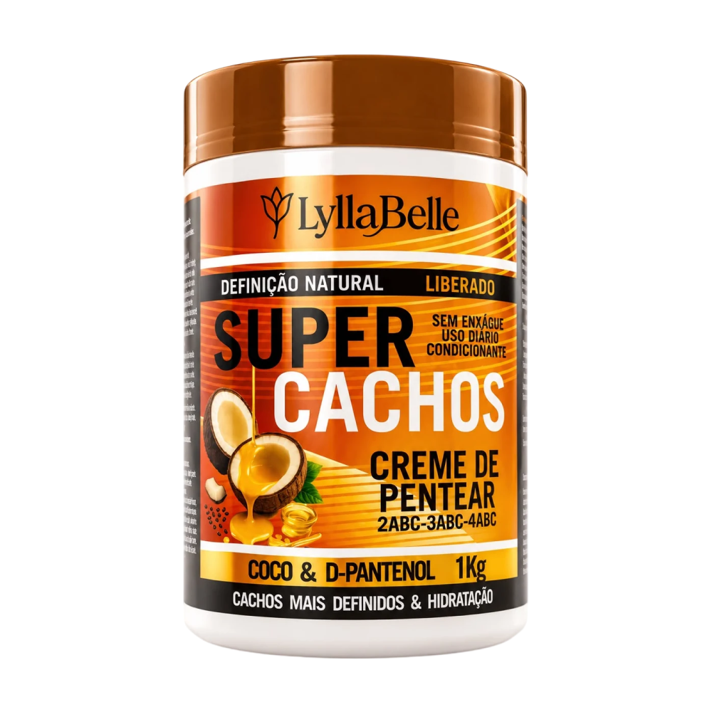 Creme de Pentear Lylla Belle 1kg Super Cachos Coco