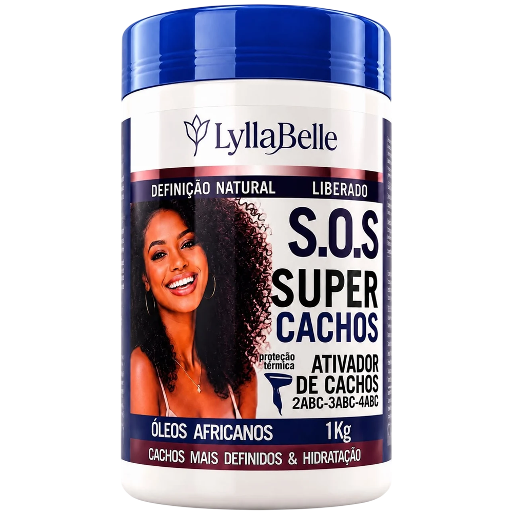 Ativador de Cachos Lylla Belle 1kg Super Cachos S.O.S
