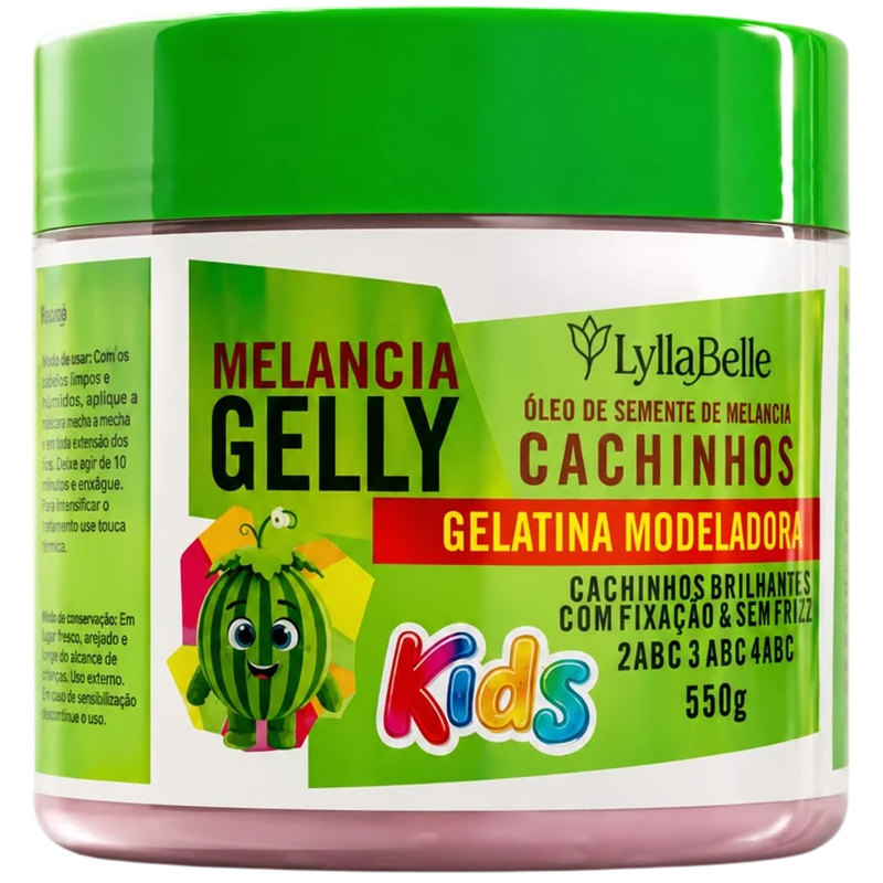 Gelatina Kids Lylla Belle 550g Cachinhos Melancia