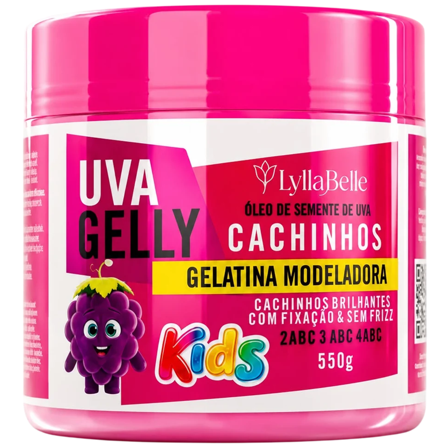 Gelatina Kids Lylla Belle 550g Cachinhos Uva