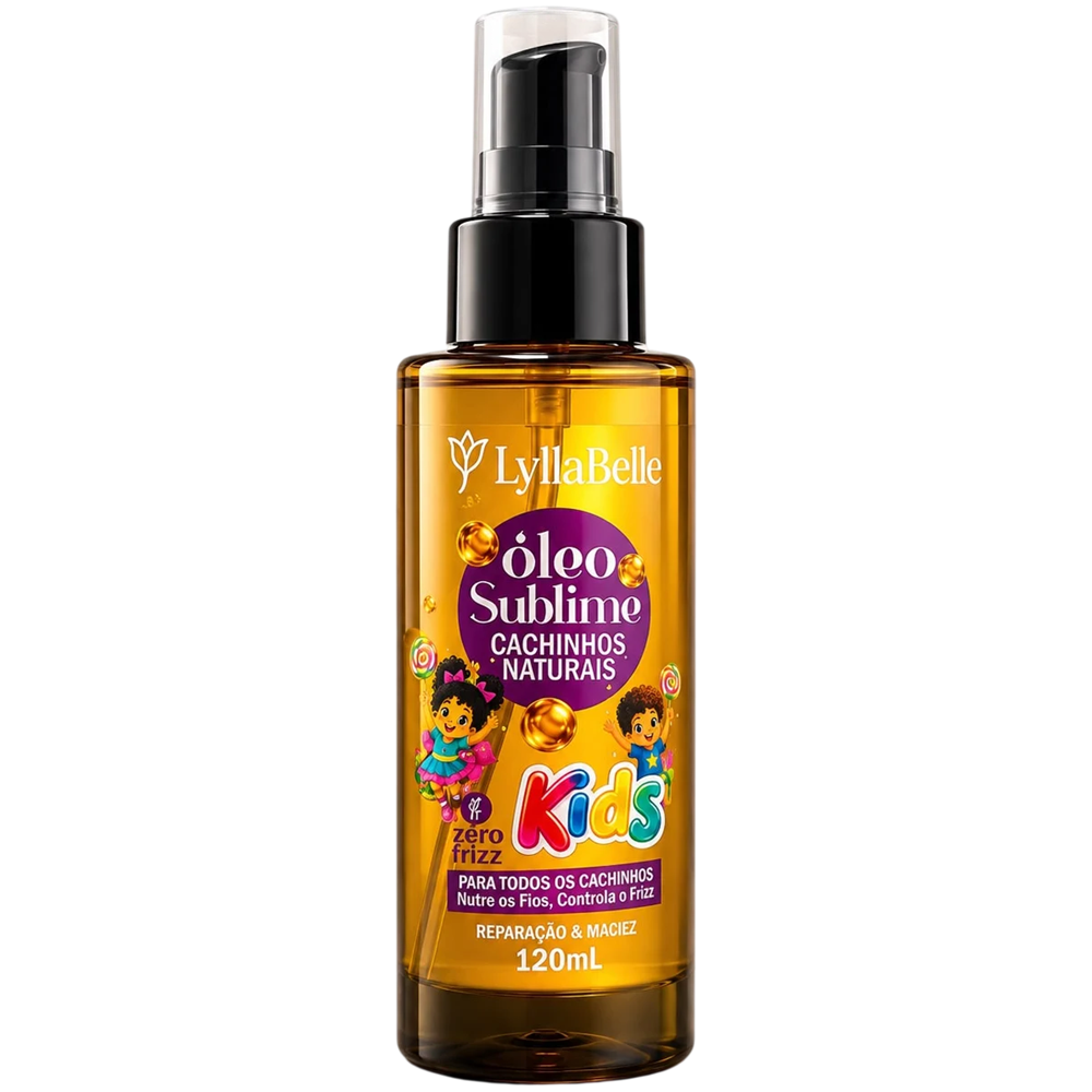 Óleo Capilar Sublime Lylla Belle 120ml Cachinhos Naturais Zero Frizz
