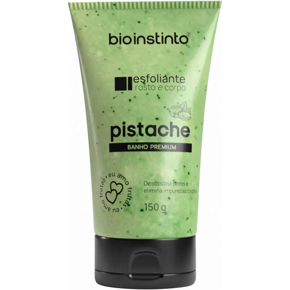 Esfoliante Bio Vegetais Bio Instinto 150g Rosto e Corpo Pistache